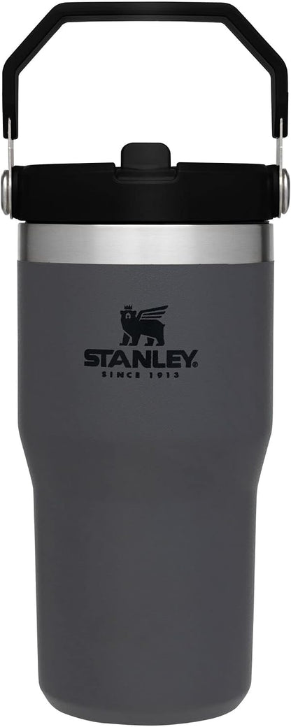 Stanley IceFlow - Vaso con pajilla abatible, asa y tapa giratoria,...