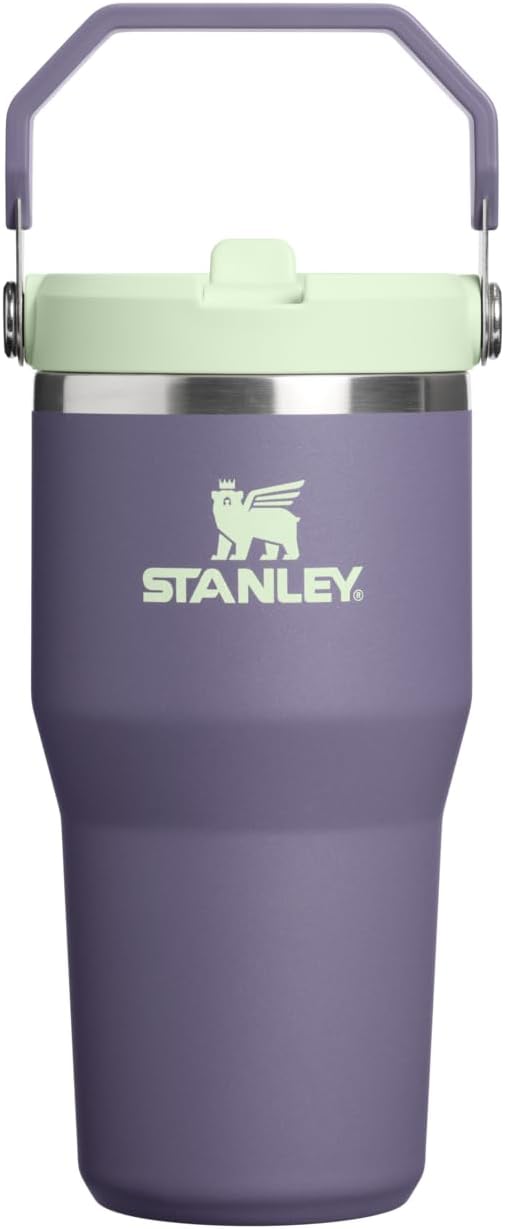 STANLEY IceFlow 2.0 - Vaso con pajita, 20 onzas, color morado | Asa...