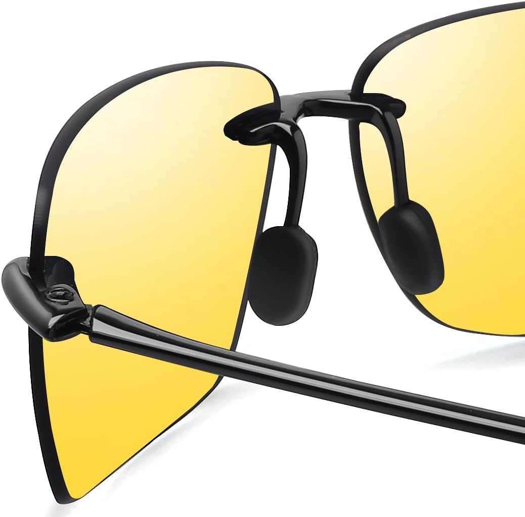 JULI Gafas de sol deportivas para hombres y mujeres, marco Tr90 sin...