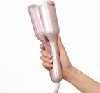 SHEGLAM - Ondulador de cabello ondulado de playa (rosa, 1 pulgada)