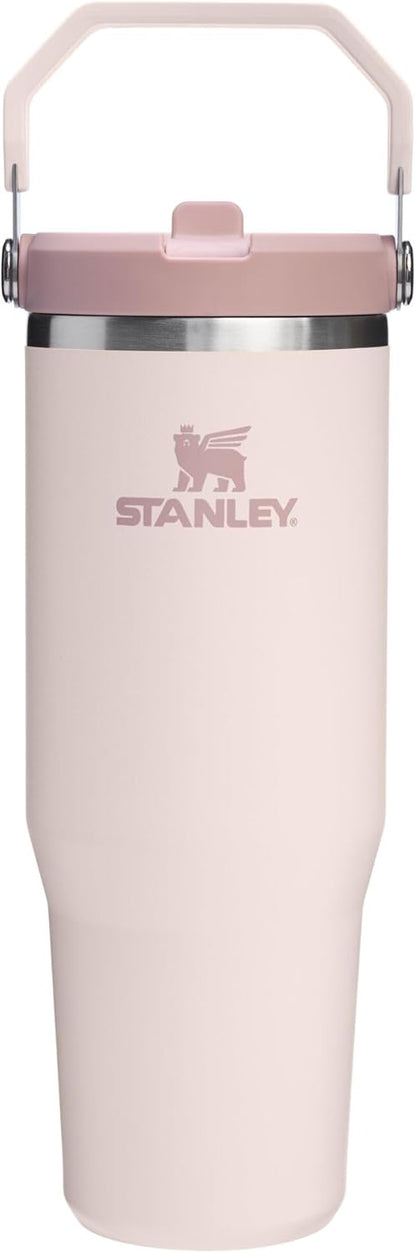 Vaso térmico STANLEY IceFlow 2.0 con pajita abatible, 887 ml, cuarz...