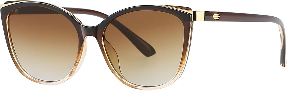 Colrea Gafas de Sol Modernas con Forma de Ojo de Gato para Mujer, E...