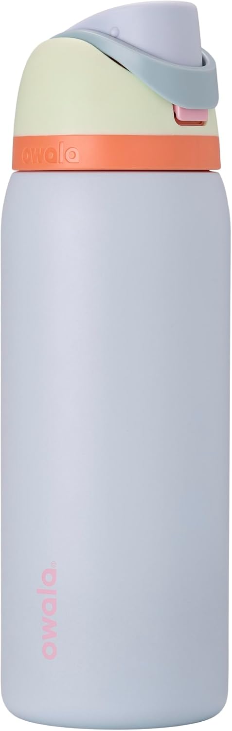 Owala - Botella de agua FreeSip de acero inoxidable con aislamiento...