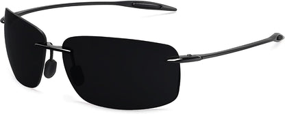 JULI Gafas de sol deportivas para hombres y mujeres, marco Tr90 sin...
