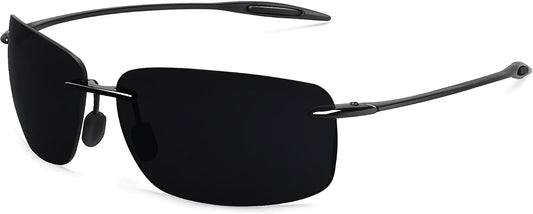 JULI Gafas de sol deportivas para hombres y mujeres, marco Tr90 sin...