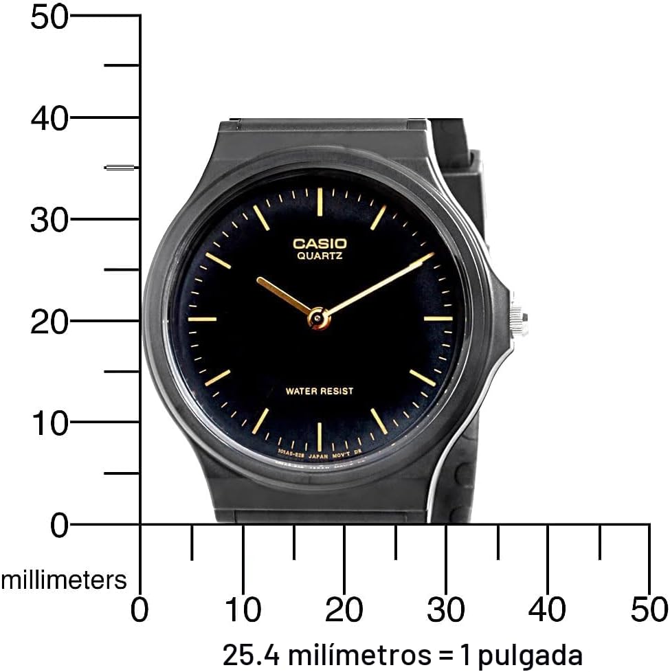 Serie Casio MQ24 | Reloj analógico de cuarzo para hombre | Resisten...