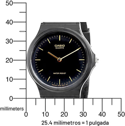 Serie Casio MQ24 | Reloj analógico de cuarzo para hombre | Resisten...
