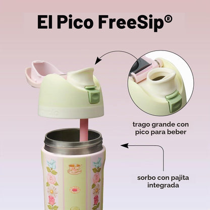 Owala FreeSip - Botella de agua de acero inoxidable para niños, 16...