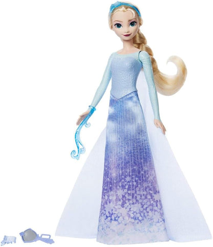 Mattel Disney Frozen Muñeca de moda de Elsa con función Spin &amp;...
