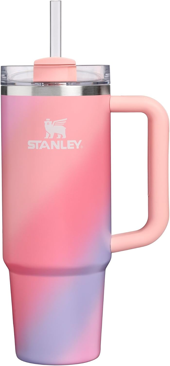 Vaso STANLEY Quencher H2.0 Flow State, 30 oz, espiral atardecer | M...