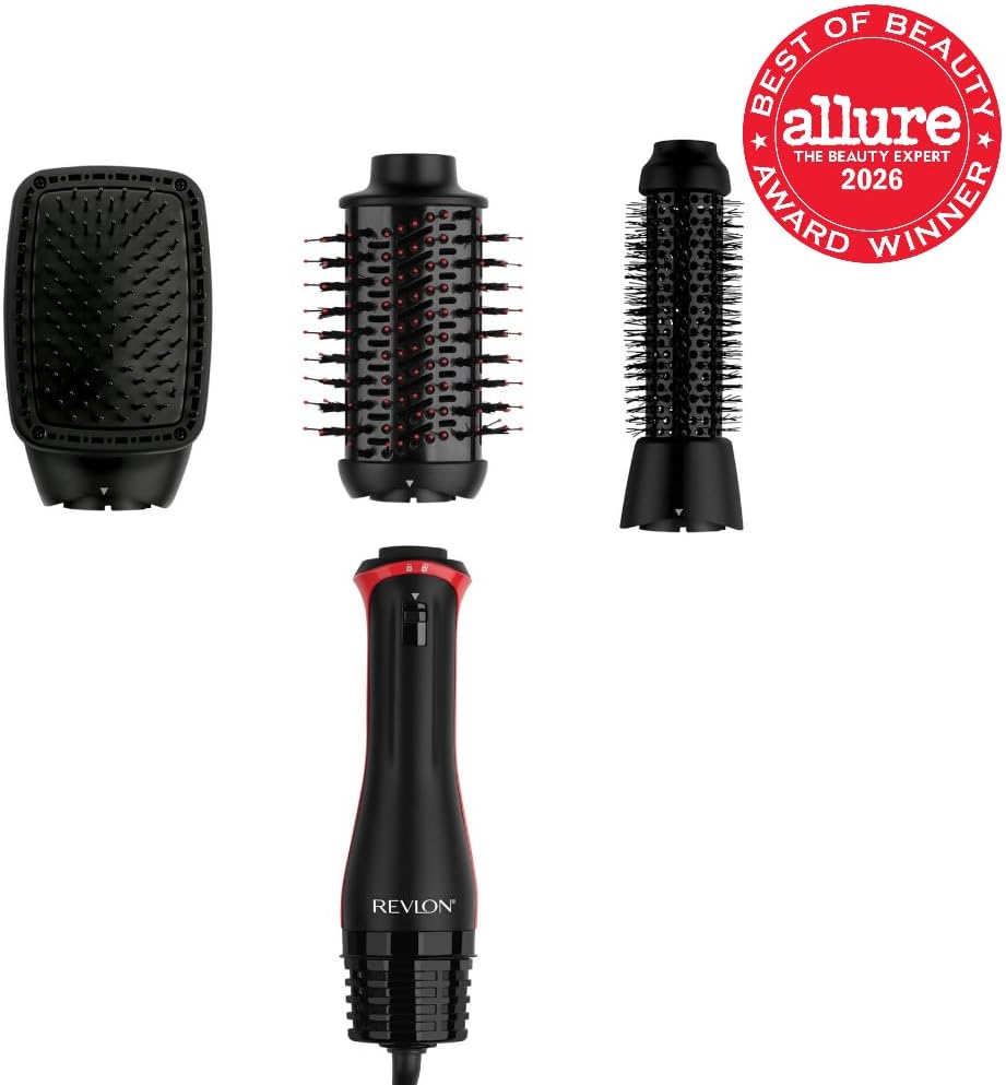 REVLON Cepillo secador multiestilo 3 en 1 con 3 accesorios | Volumi...