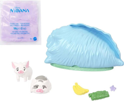 Disney Moana Ocean Shell Reveal - Juego completo de 4 muñecas peque...