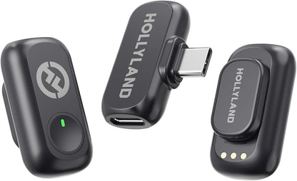 Micrófono inalámbrico Hollyland Lark A1 Mini para iPhone y Android,...