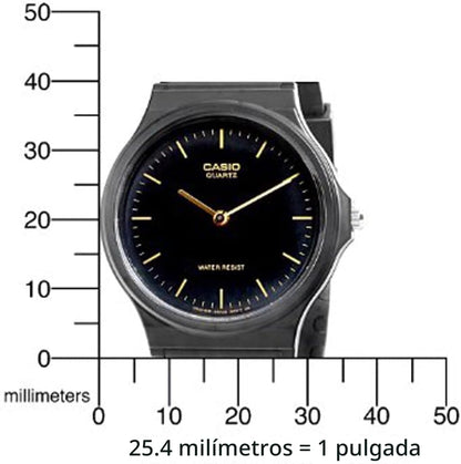 Serie Casio MQ24 | Reloj analógico de cuarzo para hombre | Resisten...