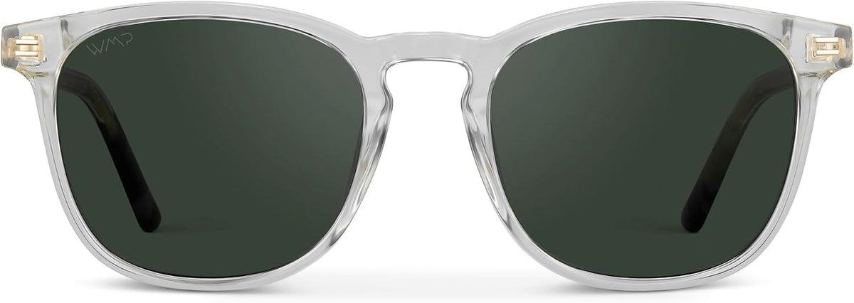 WMP Eyewear - Gafas de sol polarizadas modernas y redondas para hom...