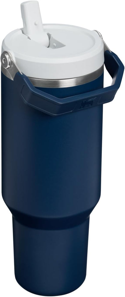STANLEY IceFlow 2.0 - Vaso con pajita, 40 onzas, azul marino oscuro...