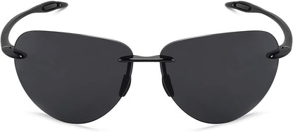 JULI Gafas de sol deportivas para hombres y mujeres, marco Tr90 sin...