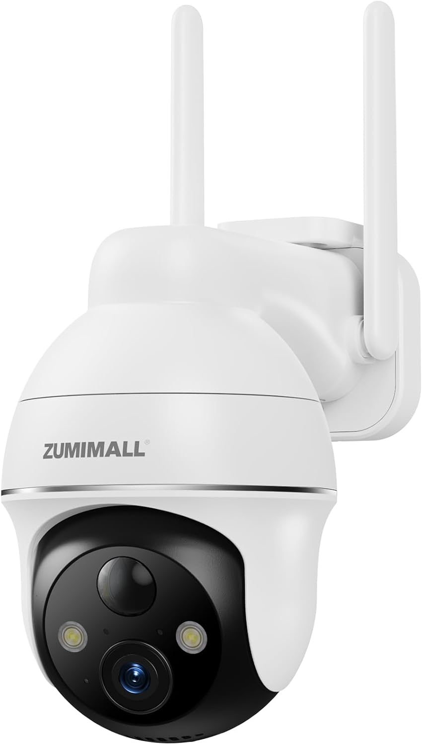 ZUMIMALL Cámaras de seguridad 2K inalámbricas para exteriores, cáma...