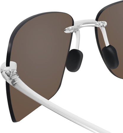 JULI Gafas de sol deportivas para hombres y mujeres, marco Tr90 sin...