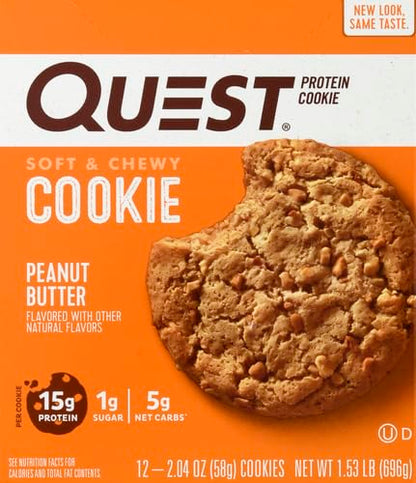 Quest Nutrition - Galletas de proteína de mantequilla de maní, 0.51...