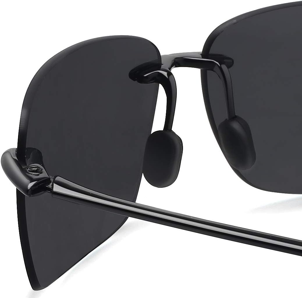 JULI Gafas de sol deportivas para hombres y mujeres, marco Tr90 sin...