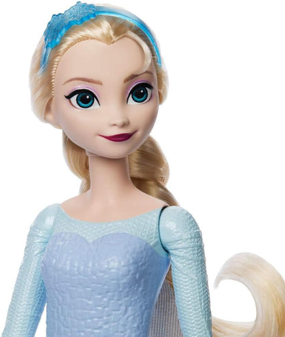 Mattel Disney Frozen Muñeca de moda de Elsa con función Spin &amp;...