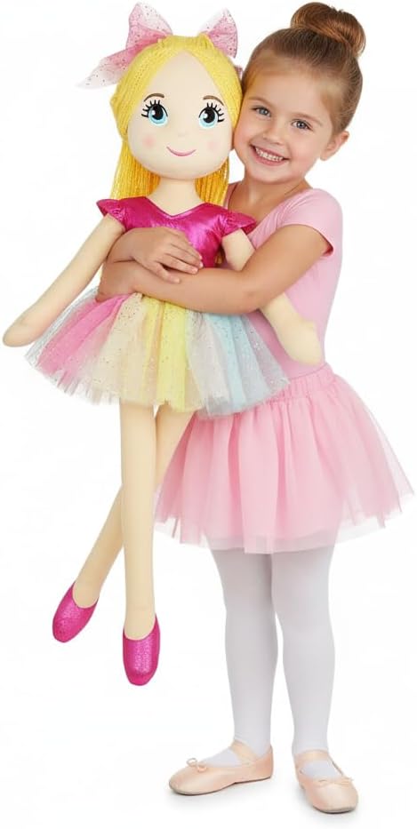 June Garden Princesa Bailarina Polina de 30" XL - Muñeca de Pel...