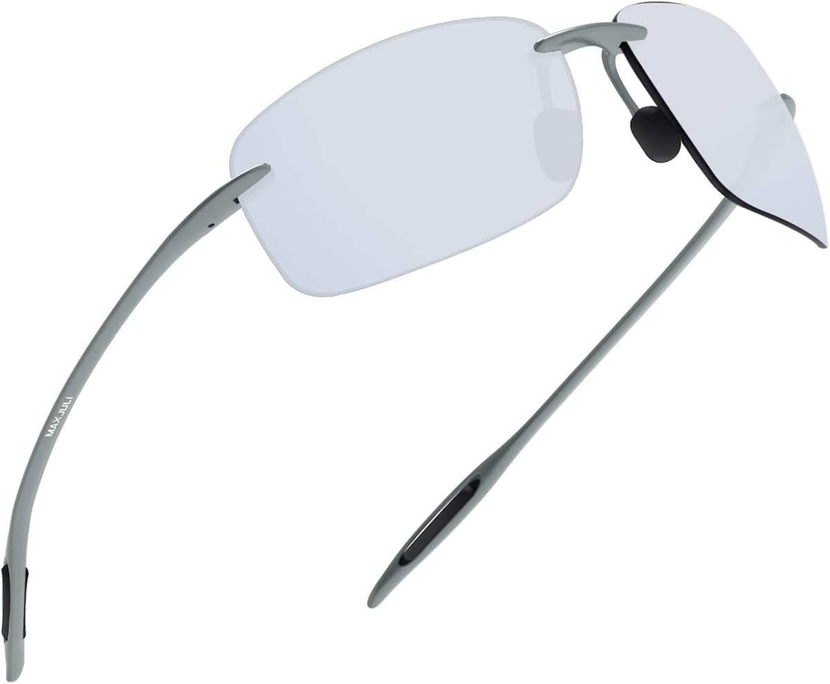 JULI Gafas de sol deportivas para hombres y mujeres, marco Tr90 sin...