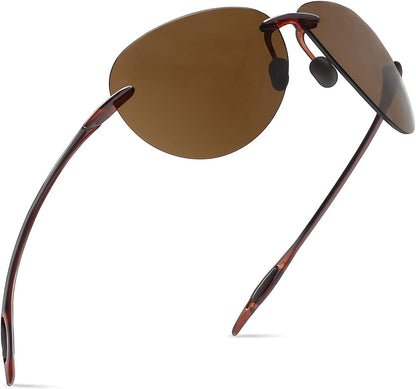 JULI Gafas de sol deportivas para hombres y mujeres, marco Tr90 sin...