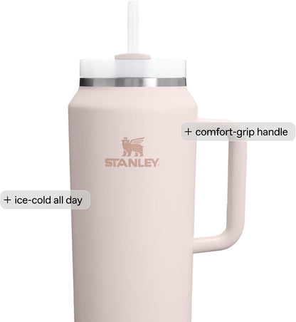 STANLEY Quencher H2.0 Vaso Térmico con Asa y Pajita 64 oz | Tapa Fl...