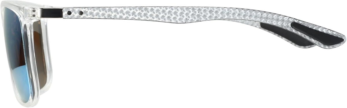 ZENOTTIC Gafas de sol polarizadas cuadradas para hombre, ultraliger...