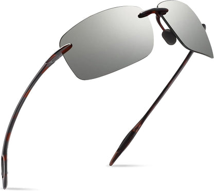 JULI Gafas de sol deportivas para hombres y mujeres, marco Tr90 sin...