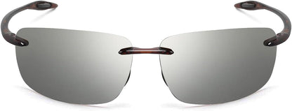 JULI Gafas de sol deportivas para hombres y mujeres, marco Tr90 sin...