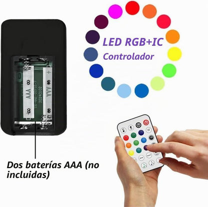 NBBUFF IC+RGBW - Barra de luz LED alimentada por USB con aplicación...
