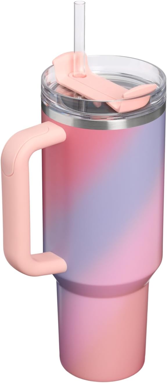 Vaso STANLEY Quencher H2.0 Flow State, 40 oz, espiral atardecer | M...