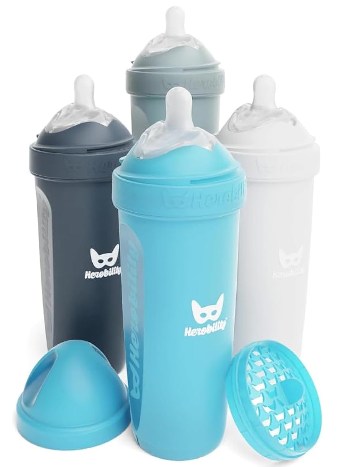 Herobility Biberones anticólicos de 5 oz \/ 4.7 fl oz \u2013 Paquet...