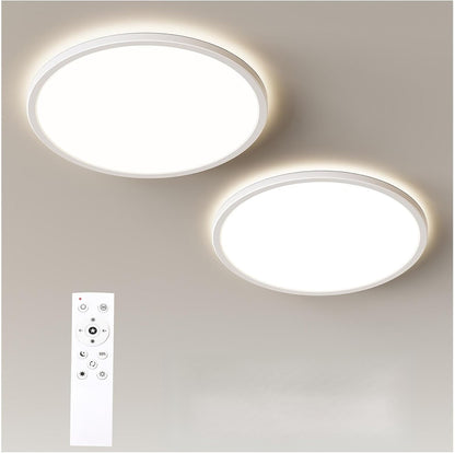 BLNAN Lámpara de techo LED regulable con control remoto, 12 pulgada...
