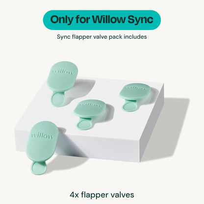 Willow - Wave - Válvulas Flapper - 4pk | Compatible con Willow Wave...
