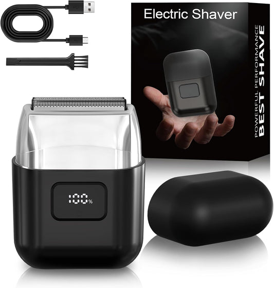 YOXSPD Afeitadora eléctrica de lámina para hombres, mini maquinilla...
