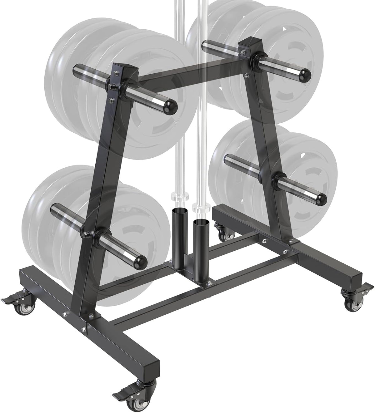 Kipika Soporte para árbol de placas de pesas, soporte para pesas de...