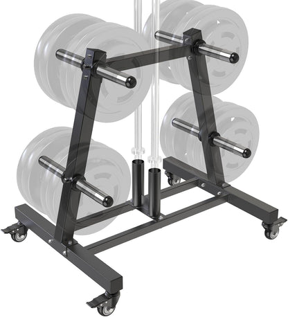 Kipika Soporte para árbol de placas de pesas, soporte para pesas de...