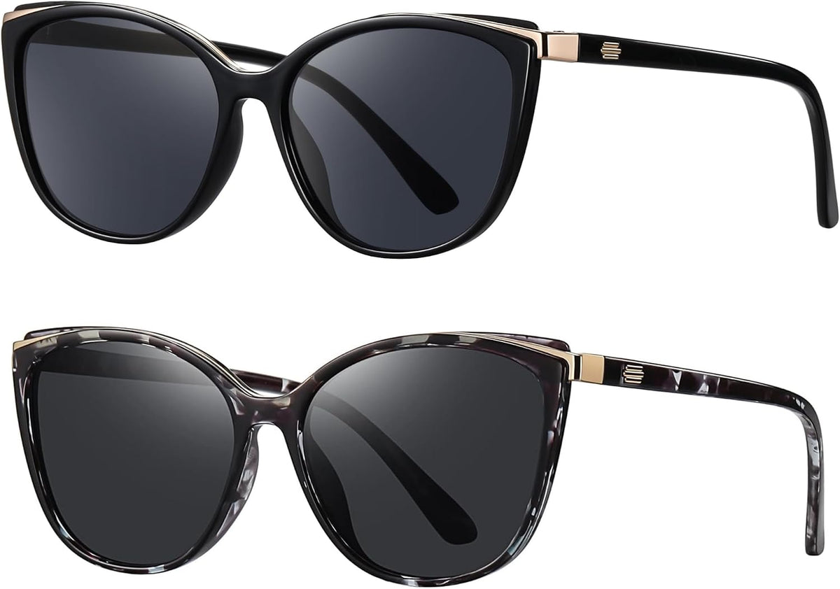 Colrea Gafas de Sol Modernas con Forma de Ojo de Gato para Mujer, E...