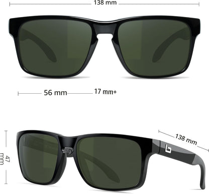 BNUS Corning Gafas de sol con lentes de vidrio para hombres y mujer...