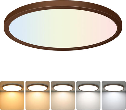 Brightever Lámpara LED de techo empotrada bronce aceitado, 24 W, 32...