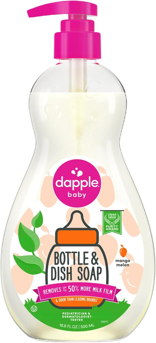 Dapple Baby - Jabón para biberones y platos Mango Melon - 16.9 fl o...