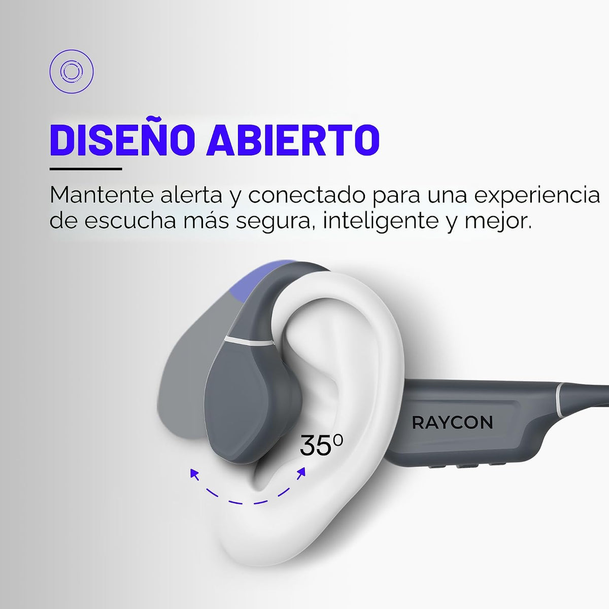 Raycon - Auriculares de conducción ósea \u2013 Auriculares abiertos...