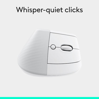 Ratón inalámbrico ergonómico vertical Logitech Lift - Blanco roto |...
