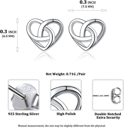 ChicSilver Pendientes celtas para mujer de plata de ley hipoalergén...