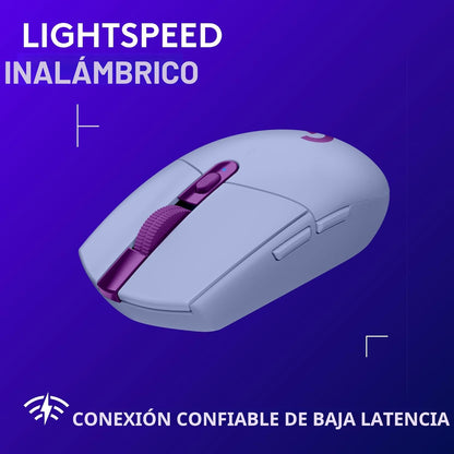 Ratón inalámbrico para juegos Logitech G305 Lightspeed - Lila | 12,...