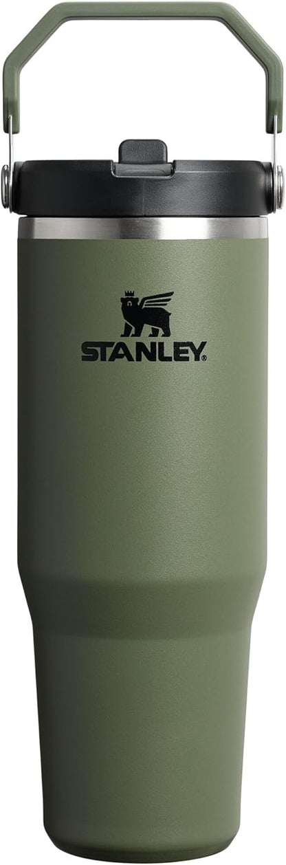 STANLEY IceFlow 2.0 - Vaso con pajita, 30 onzas, pino seco | Asa de...